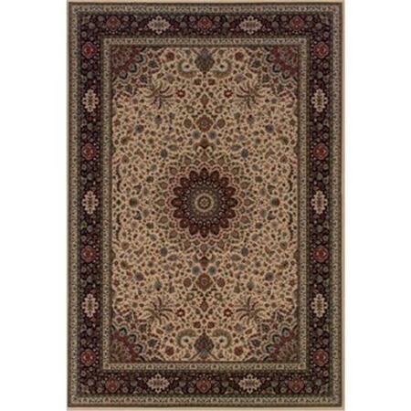 SPHINX BY ORIENTAL WEAVERS Area Rugs, Ariana 095I8 2X8 Runner - Ivory/ Black-Polypropylene A095I8068235ST